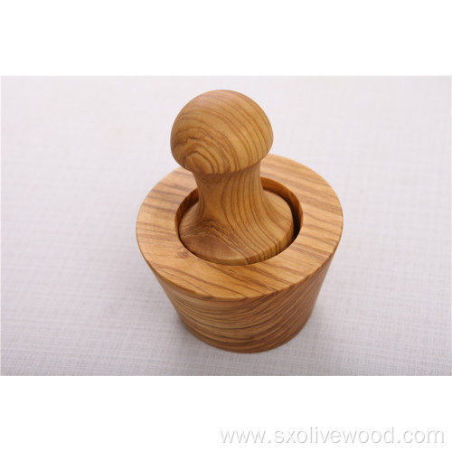 Eco-Friendly Olive Wood  Mortar & Pestle